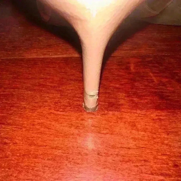 Patent Beige Strappy Stilleto 3 in heel, Badolino, May 2, worn once, US 8.5 - Picture 6 of 7